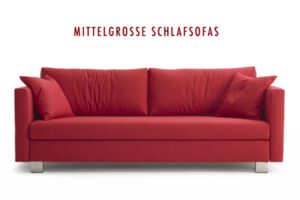 Mittelgroßes rotes Sofa